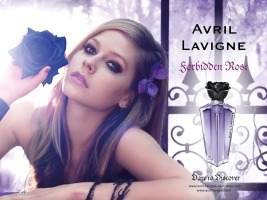 Avril Lavigne Forbidden Rose perfume advert